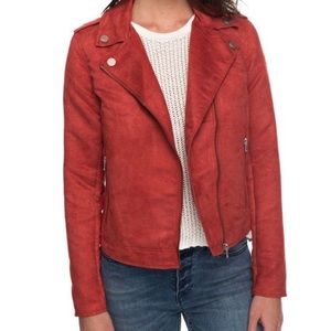 ROXY Suede Biker Jacket